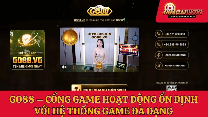 Go88 – Cổng game hoạt động ổn định với hệ thống game đa dạng