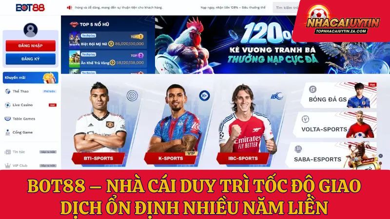Bot88 – Nhà cái duy trì tốc độ giao dịch ổn định nhiều năm liền